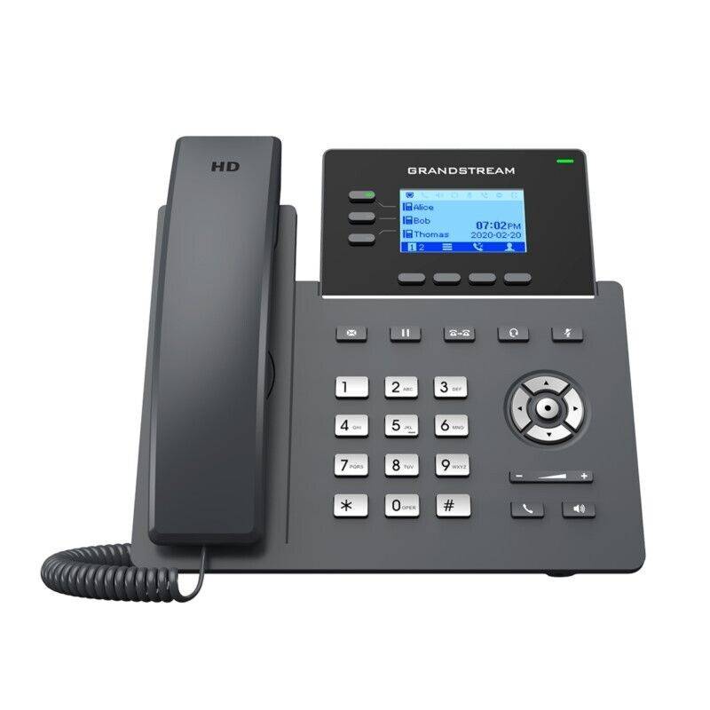 Grandstream Teléfono IP GRP2603P, VoIP, 3 Cuentas SIP, Pantalla 2.8"