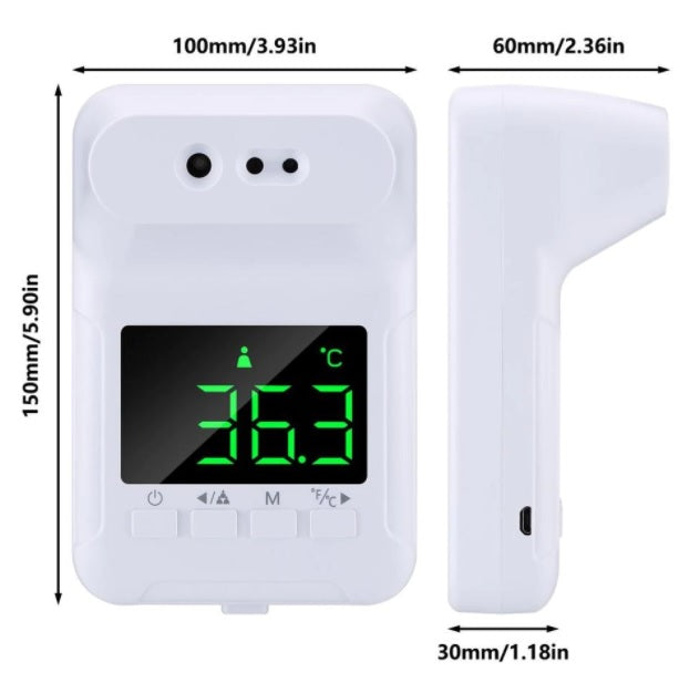 KSA Termómetro Digital de Pared THWAL1, Infrarrojo, Tipo Empresarial