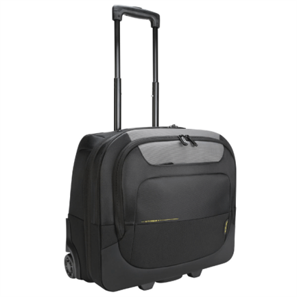 Maletín Targus CityGear Overnight Travel 15.6"-17.3" con Ruedas, Color Negro, Compartimento para Portátil