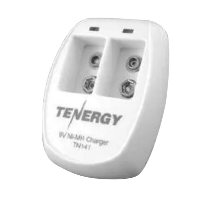 TN141 - Cargador de Baterías / 2 Bahías / Ni-MH 9V / Corte Automático 5 h / Entrada 100-240V AC / Indicadores LED