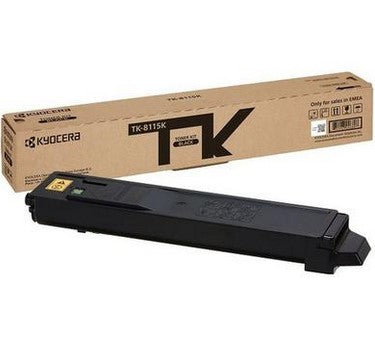 Cartucho de tóner KYOCERA TK-8117K, Negro, 1500 páginas, para impresoras Kyocera