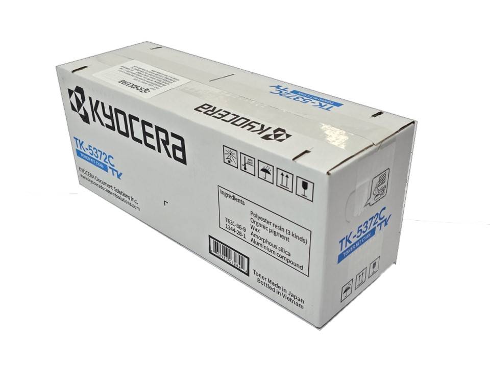 Cartucho de Tóner KYOCERA TK-5372C Cian, 15,000 Páginas, para Impresoras KYOCERA
