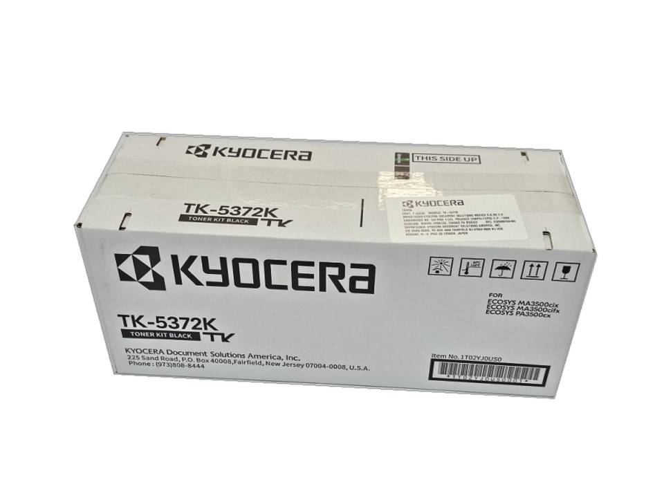 KYOCERA Toner TK-5372K, 10,000 Páginas, Compatible con Impresoras, Negro