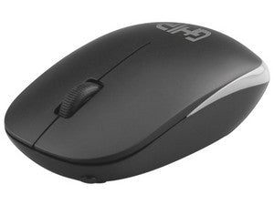Mouse óptico inalámbrico GHIA GM300NG, USB, Color Negro, 1600 DPI, 6 Botones, Ergonómico