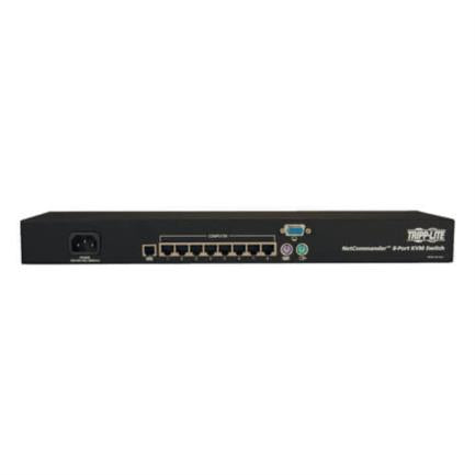 Consola Tripp Lite KVM 8 Puertos NetCommander Cat5 Instalar 1U Rack Conversión en Línea 20kVA/18kW Autonomía E