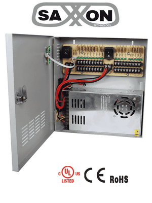Saxxon PSU1230-D18 accesorio para cámara de seguridad Sistema de alimentación, Interior, Gris, Mármol