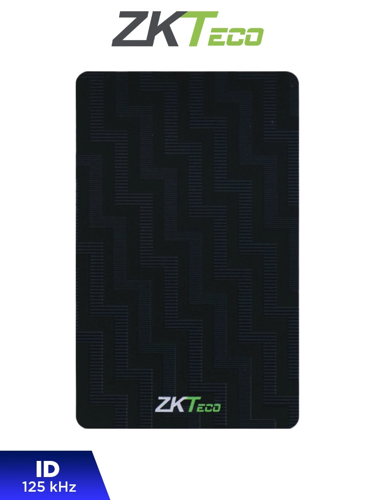 Tarjeta ID ZKTECO IDCOLORCARD 125 kHz, Sin Folio, 0.9 mm, Negra