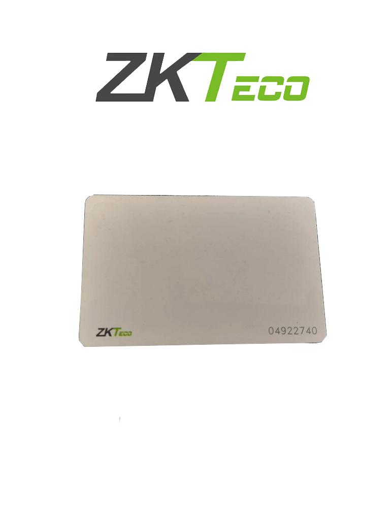 Tarjeta PVC UHF ZKTECO UHF1T9, 915 Mhz, 0.88mm, Compatible con UHF5F, UHF10F, U1000F