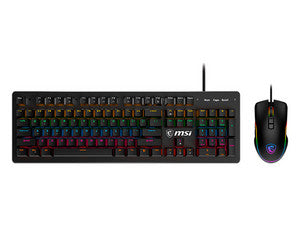 Teclado y Mouse Gaming MSI FORGE GK300 Mecánico, RGB, 7200 DPI, Anti-Fantasma, Negro