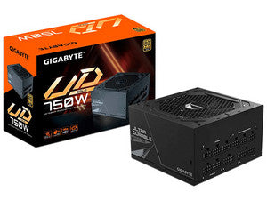Fuente de Poder GIGABYTE GP-UD750GM 750W, ATX, 80 PLUS Gold, Modular, Ventilador 120mm.