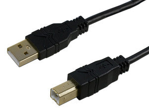 Cable USB 2.0 A-M a B-M, 3.0m, Transferencia de Datos de hasta 480Mbps