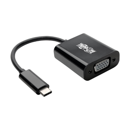 Tripp Lite U444-06N-VB-AM Adaptador USB-C a VGA con Modo Alterno - DP 1.2, Negro, 3.2 Gen 1 (3.1 Gen 1), USB Tipo C, 1920 x 1080 Pixeles