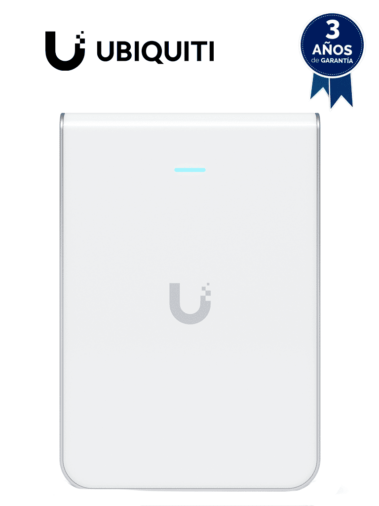 Punto de Acceso UBIQUITI U6-IW WiFi 6/ 2.4GHz y 5GHz/ 5.3Gbps/ 4 Puertos RJ-45