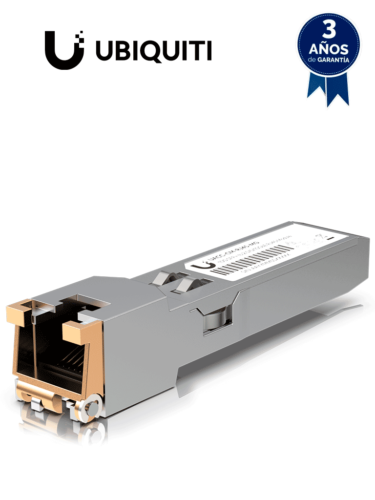 Convertidor de Fibra UBIQUITI UFiber SFP a RJ45 10/5/2.5/1Gbps - Modelo UACC-CM-RJ45-MG