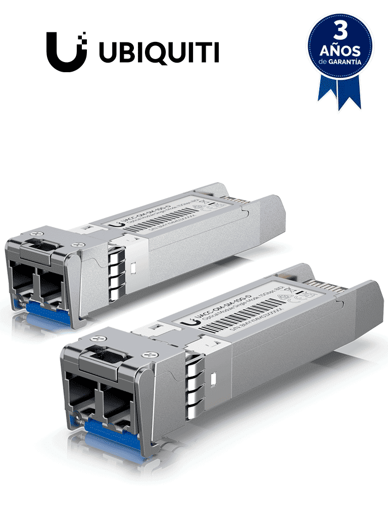 Transceptores SFP Monomodo de 10Gbps LC para uFiber MCI2Q125, Paquete de 2