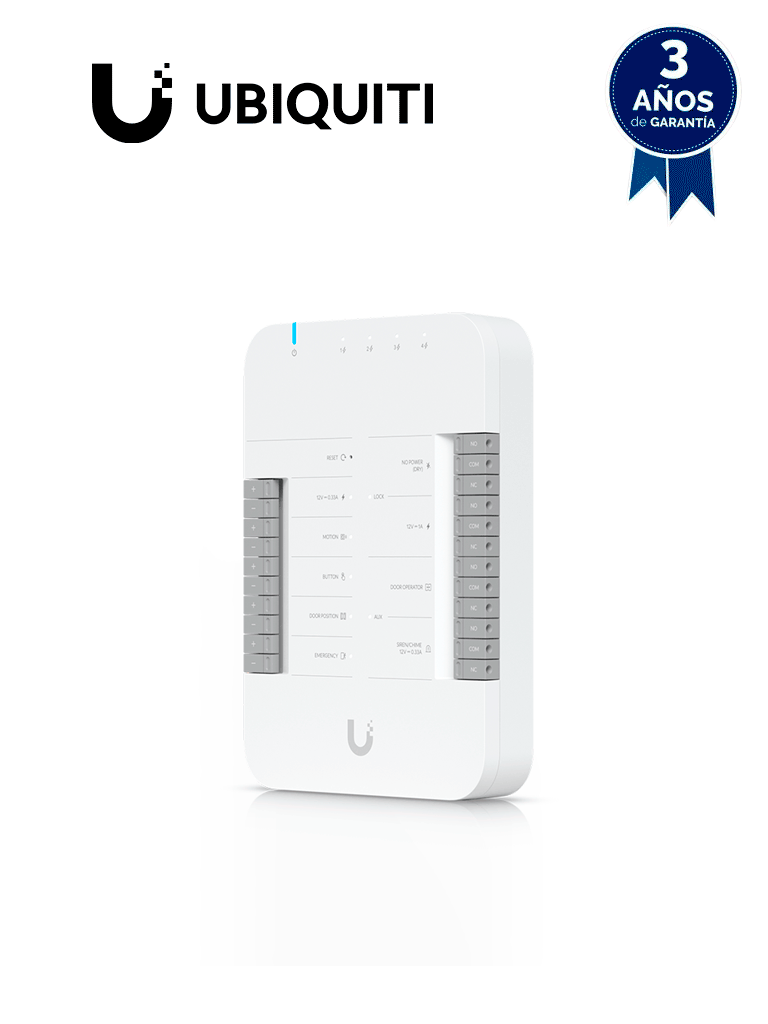 Ubiquiti UA-HUB-Door Panel de Control de Acceso, 2 Terminales Auxiliares, PoE++