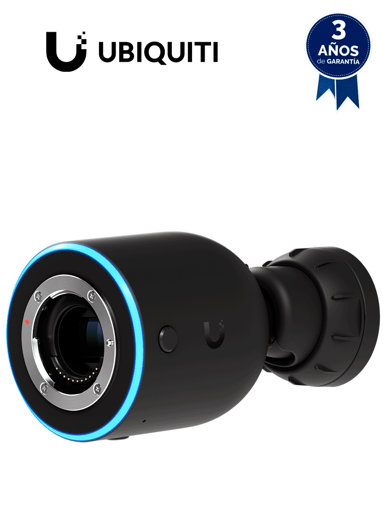 Cámara IP Ubiquiti UVC-AI-DSLR 8MP 4K, Lente 17mm, Microfono, Altavoz, IA Avanzada, Detección Movimiento, Personas, Vehículos, LPR