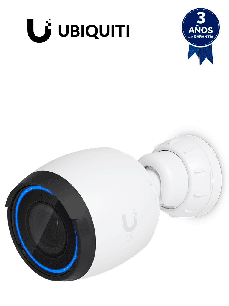 Cámara IP bullet Ubiquiti UVC-G5-PRO 4K/ Zoom óptico 3X/ Visión nocturna 25m/ PoE/Micrófono/Mng. UniFi Protect