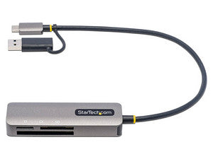 Lector de Tarjetas StarTech FCREADMICRO3V2 USB-C/USB-A, SD/MicroSD/CompactFlash, Color Gris