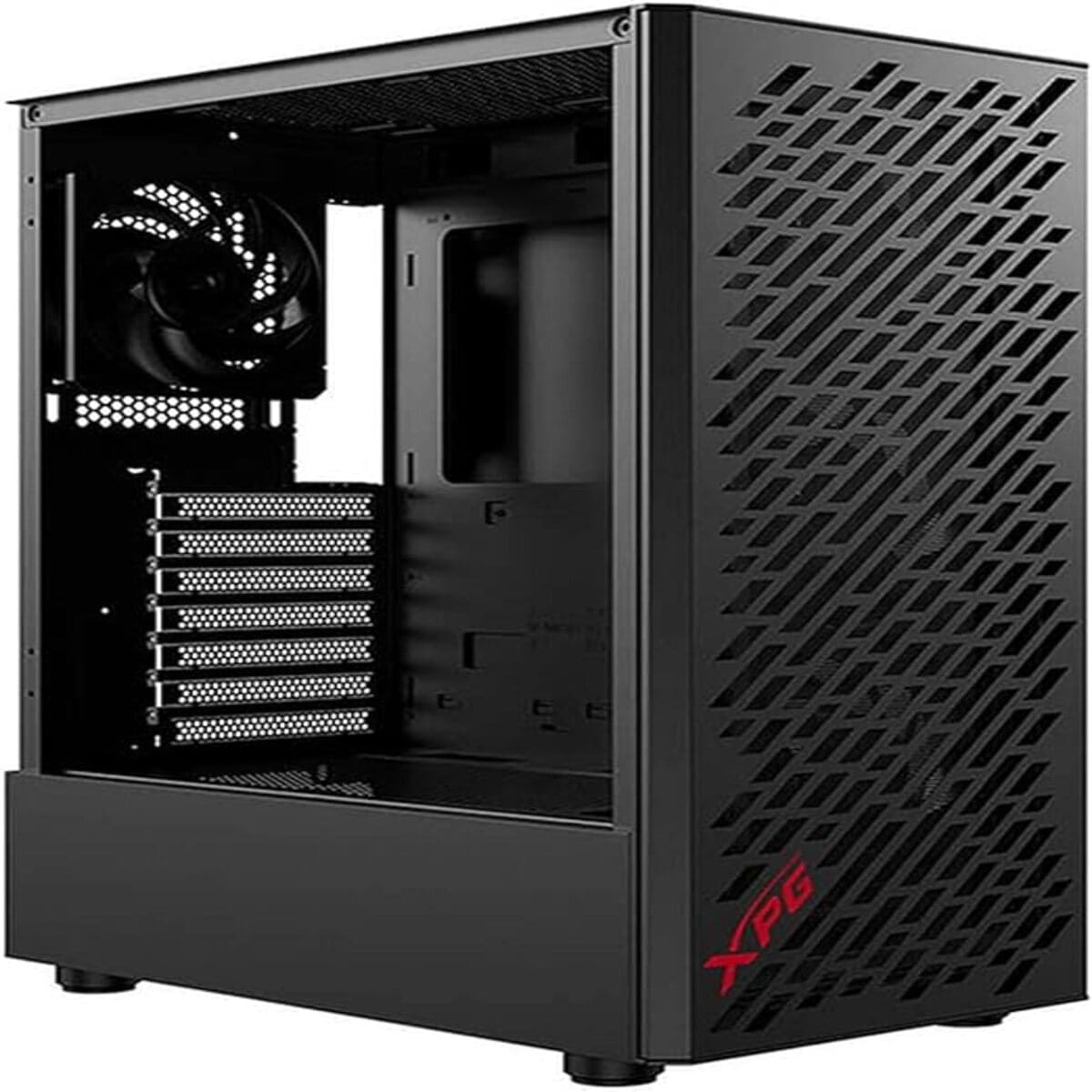 Gabinete XPG Valor Storm Media Torre Compacto, USB 3.0, 4 Bahías de 3.5", Negro