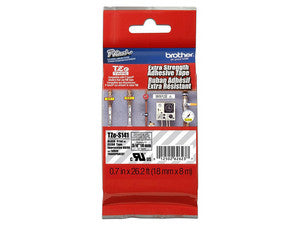 Cinta de impresión Brother TZES141, negro sobre transparente, P-Touch, 18mm x 8m