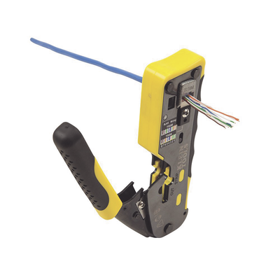 VDV226-110 - Ponchadora/Pelacables/Cortacables / Conectores Pass-Thru RJ45 / RJ11/RJ12 Estándar / Matraca Ciclo Completo / 28-22 AWG