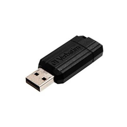 MEMORIA VERBATIM PINSTRIPE USB 8GB NEGRO, 3.0, 100MB/s, 2.0 x 8.4 x 54mm