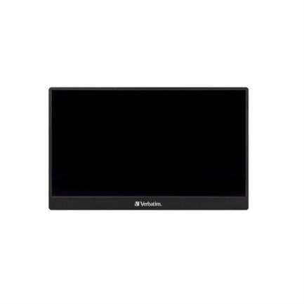 Monitor Verbatim Portátil 15.6" Full HD Touch 1920x1080 Negro, USB-C, Altavoces Integrados