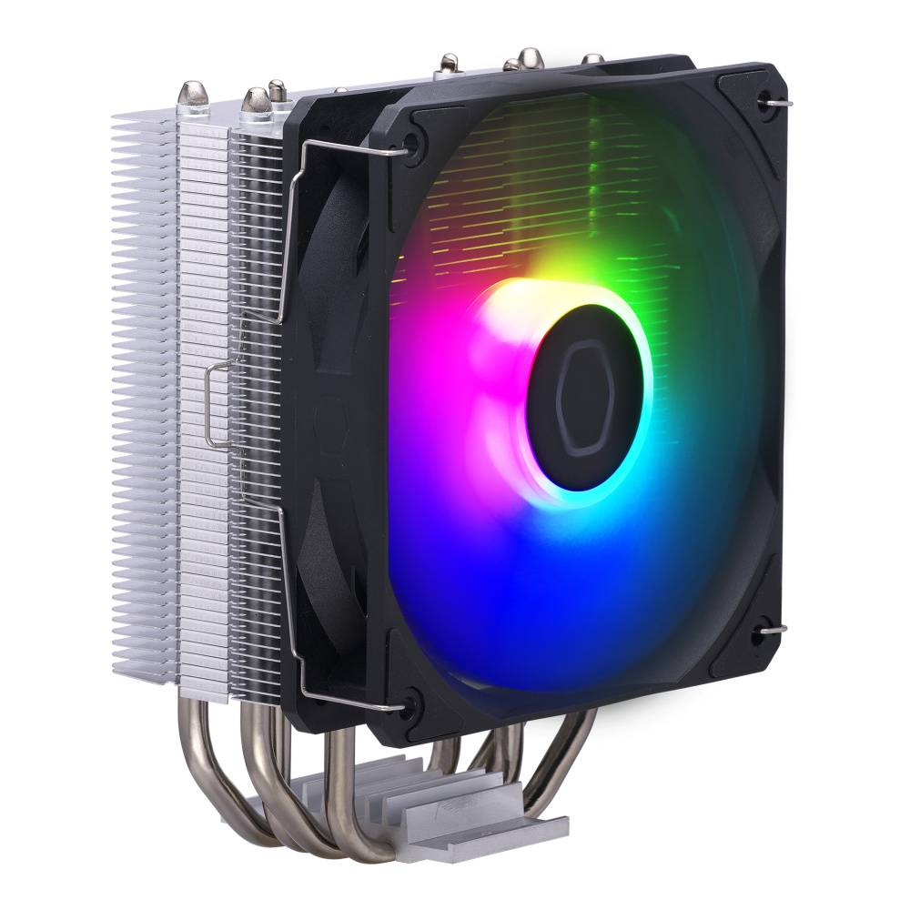 Ventilador de CPU COOLER MASTER RR-S4NA-17PA-KR con 4 Heatpipes, 120mm, 2000 RPM