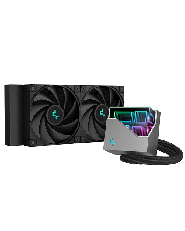 DeepCool Enfriamiento Líquido R-LT520-BKAMNF-G-1, 240mm, RGB, Compatible con Intel/AMD