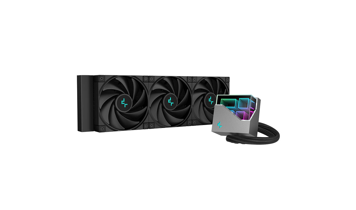 DeepCool Enfriamiento Líquido LT720, 360mm, RGB, Compatible con Intel/AMD