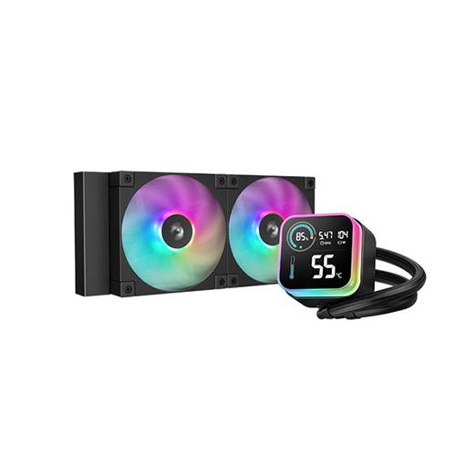 DeepCool Enfriamiento LQ240 R-LQ240-BKLSMW-G-1, 240 mm, RGB, Silent
