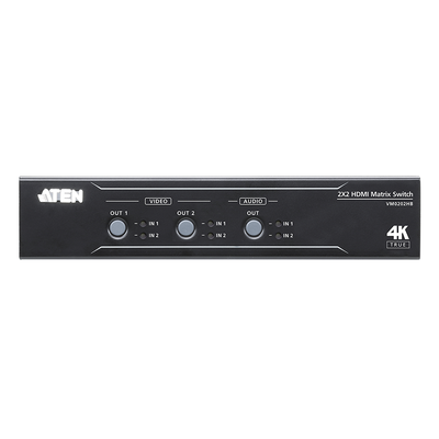 VM0202HB - Conmutador matricial HDMI / 2x2 / 4K@60Hz / 18 Gbps / HDCP 2.2 / 16.4 ft