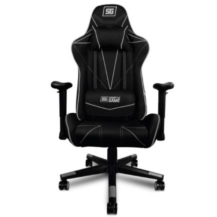 Silla Gamer Reclinable 2D con Seguro, Tela Negra/Gris - Start The Game, CGC501