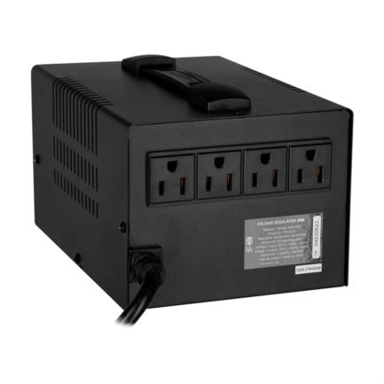 Regulador de Voltaje Vorago AVR-400 3000VA/1800W 4 Contactos para Electrodomésticos
