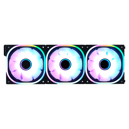 Kit Ventiladores Modular Game Factor 3x120mm 58CFM RGB Negro FKG500-BK, Alto Flujo de Aire