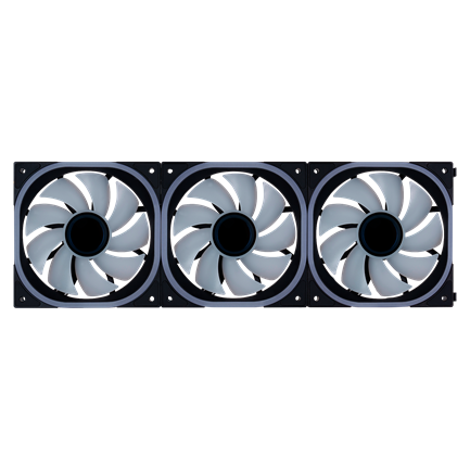 Kit Ventiladores Modular Game Factor 3x120mm 58CFM RGB Negro FKG500-BK, Alto Flujo de Aire