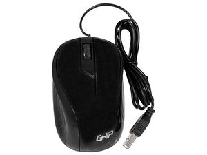 Mouse Óptico Ghia GMA50N, USB 2.0, 1000 DPI, Color Negro