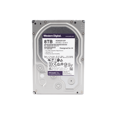 Disco Duro para Videovigilancia Western Digital WD Purple Pro 3.5, 8TB, SATA, 6 Gbit/s, 256MB Caché