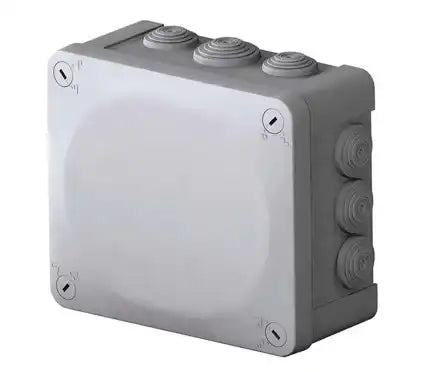 Royer Caja Estanca De Derivación PVC 175x150x80mm, Con Conos Y Tapa Con Tornillos