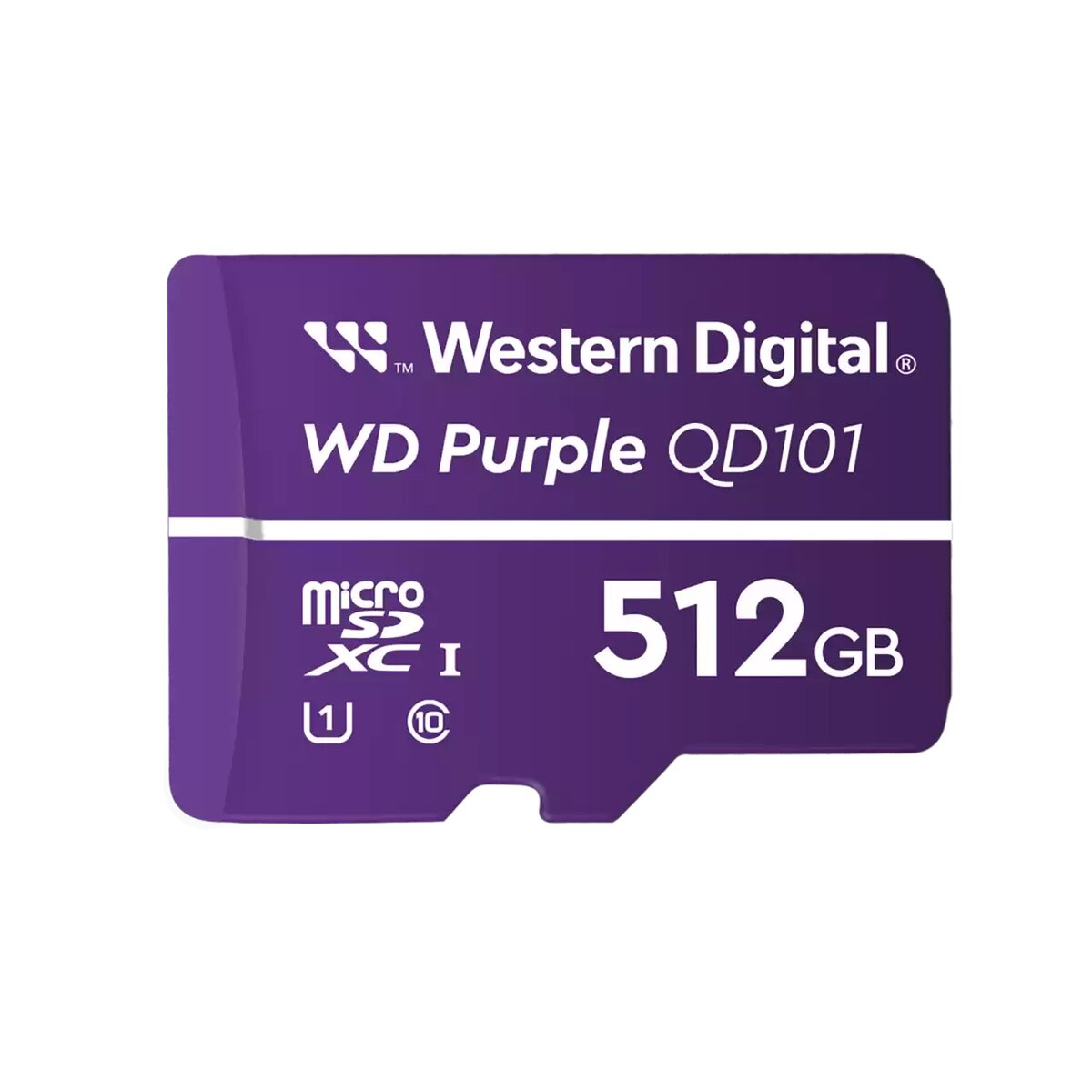 Tarjeta de Memoria WD Purple Micro SDXC 512GB CL10 U1, Velocidad QD101, Capacidad 512GB, Resistente al Agua