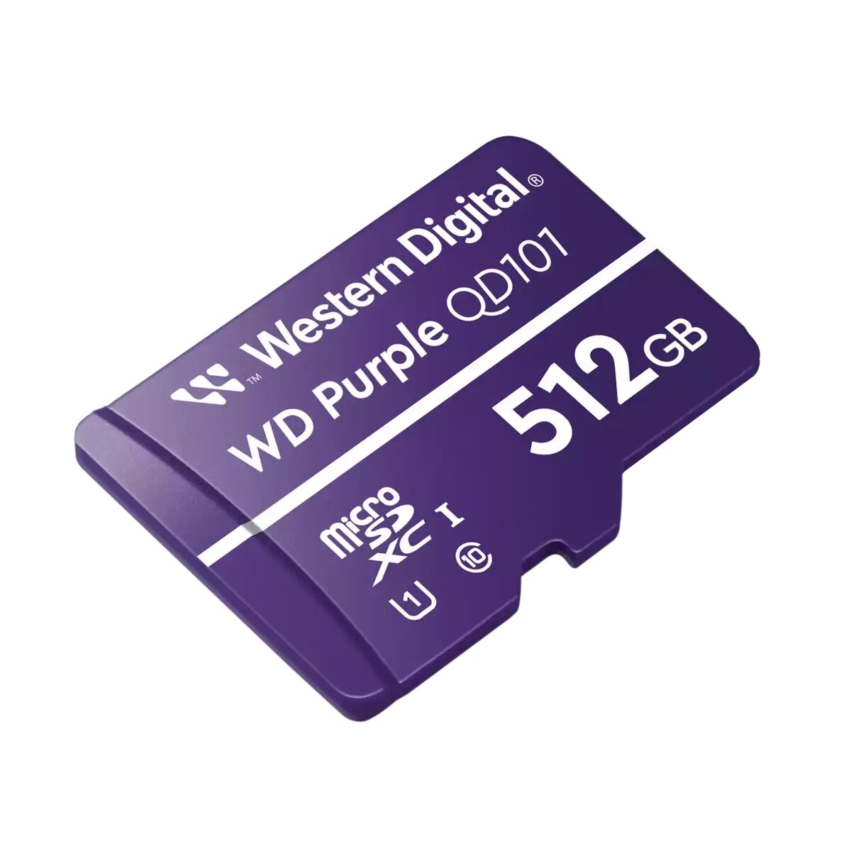 Tarjeta de Memoria WD Purple Micro SDXC 512GB CL10 U1, Velocidad QD101, Capacidad 512GB, Resistente al Agua