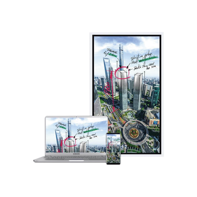 WM55H - Display FLIP WiFi Interactivo de 55" con Lápiz Táctil. Puertos USB/LAN/RS232/HDMI/Salida Touch