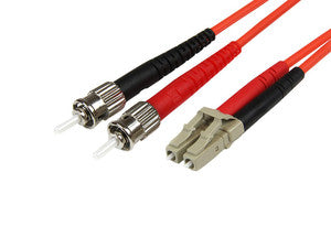 Cable de Red Multimodo Fibra Óptica LC-ST 50/125, 5m Duplex - Patch Duplex