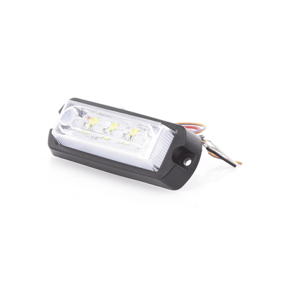 X13AW - Luz de Advertencia LED / 8 LED Ultra Brillantes / 23 Patrones de Destello / 10-30 VDC / 1A Máx. / Wig Wag / Montaje Permanente