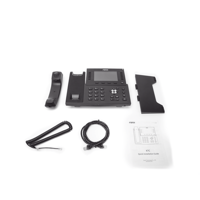 X7C - Teléfono IP Empresarial / 20 Líneas SIP / Pantalla Táctil 5' / 60 Teclas DSS / Bluetooth / PoE 802.3af / Dual Gigabit / Video H.264