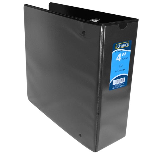 Carpeta Kinera Panorámica "D" 4" Carta C/Cristal Color Negro 8 Pzas - 302.9411Ne