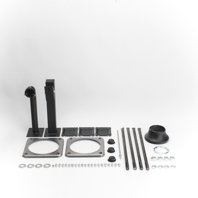 XGAPOLE6M/A - Poste Seccionado para Videovigilancia / 6 m (19.7 ft) / 4 Secciones / Base Ø 140 mm / Soporte PTZ / IP66