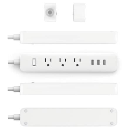 Regleta Xiaomi 6 Contactos 20cm Blanco, Protección Sobretensión, Cable 1.5m