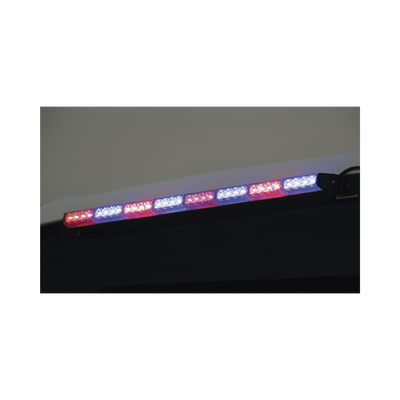 XLL-1084-RB - Barra de Luz de Advertencia / 4 Módulos LED / 12 LED Gen III / 11 Patrones de Destello / 10-16 VCC / 3 A Máximo / Uso Interior y Exterior